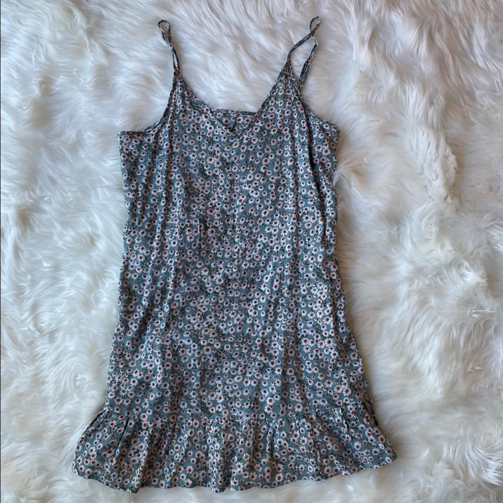 Blue floral lightweight summer dress